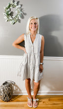 Load image into Gallery viewer, Checking Out Button Front Dress