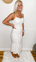 Load image into Gallery viewer, Eyelet You Know Midi Dress