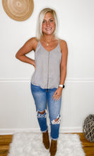 Load image into Gallery viewer, Lights Out Gray Cami Tank