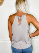 Load image into Gallery viewer, Lights Out Gray Cami Tank