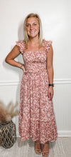 Load image into Gallery viewer, Sunshine And Happiness Smocked Floral Midi Dress