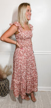 Load image into Gallery viewer, Sunshine And Happiness Smocked Floral Midi Dress