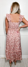 Load image into Gallery viewer, Sunshine And Happiness Smocked Floral Midi Dress