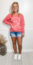 Load image into Gallery viewer, Happy Days Smiley Face Pink Sweatshirt