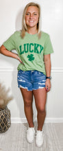 Load image into Gallery viewer, Lucky Green Retro Tee
