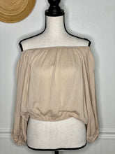 Load image into Gallery viewer, Beige All The Way Off The Shoulder Top