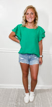 Load image into Gallery viewer, Mid Rise Frayed Denim Shorts