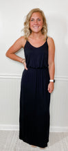 Load image into Gallery viewer, Lush Casual Fridays Black Maxi Dress