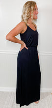 Load image into Gallery viewer, Lush Casual Fridays Black Maxi Dress