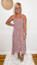 Load image into Gallery viewer, Let's Talk About It Tie Straps Smocked Dress