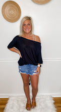 Load image into Gallery viewer, It's All About The Fray Mid Rise Denim Shorts