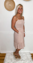 Load image into Gallery viewer, Blushing Vibes Smocked Dress With Pockets!