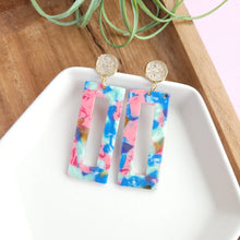 Load image into Gallery viewer, Palm Trees And Sunshine Acrylic Earrings