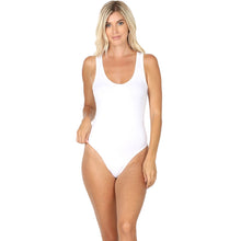 Load image into Gallery viewer, Feeling Fine White Bodysuit Tank