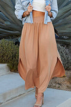 Load image into Gallery viewer, Curve Your Enthusiasm Maxi Skirt With Pockets In Camel