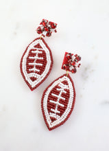 Load image into Gallery viewer, Fancy Like Football Beaded Earrings