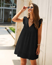 Load image into Gallery viewer, Eyelet To Be Subtle Black Dress