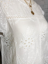 Load image into Gallery viewer, Pretty In White Eyelet Top