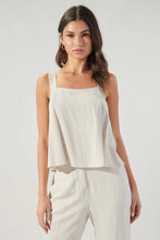 Load image into Gallery viewer, Vacation Is Calling Linen Tank