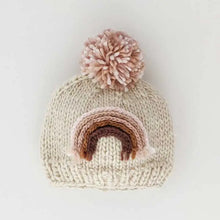 Load image into Gallery viewer, Huggalugs Rainbow Knit Beanie Hat
