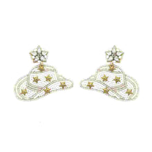 Load image into Gallery viewer, Yeehaw Beaded Cowgirl Hat Earrings