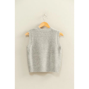 Sleeveless Soft Sweater