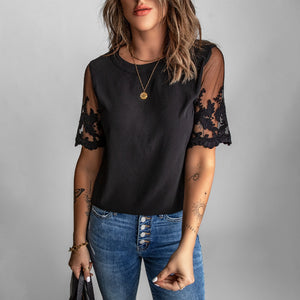 A Little Classy Lace Sleeve Top