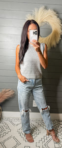 Sleeveless Soft Sweater