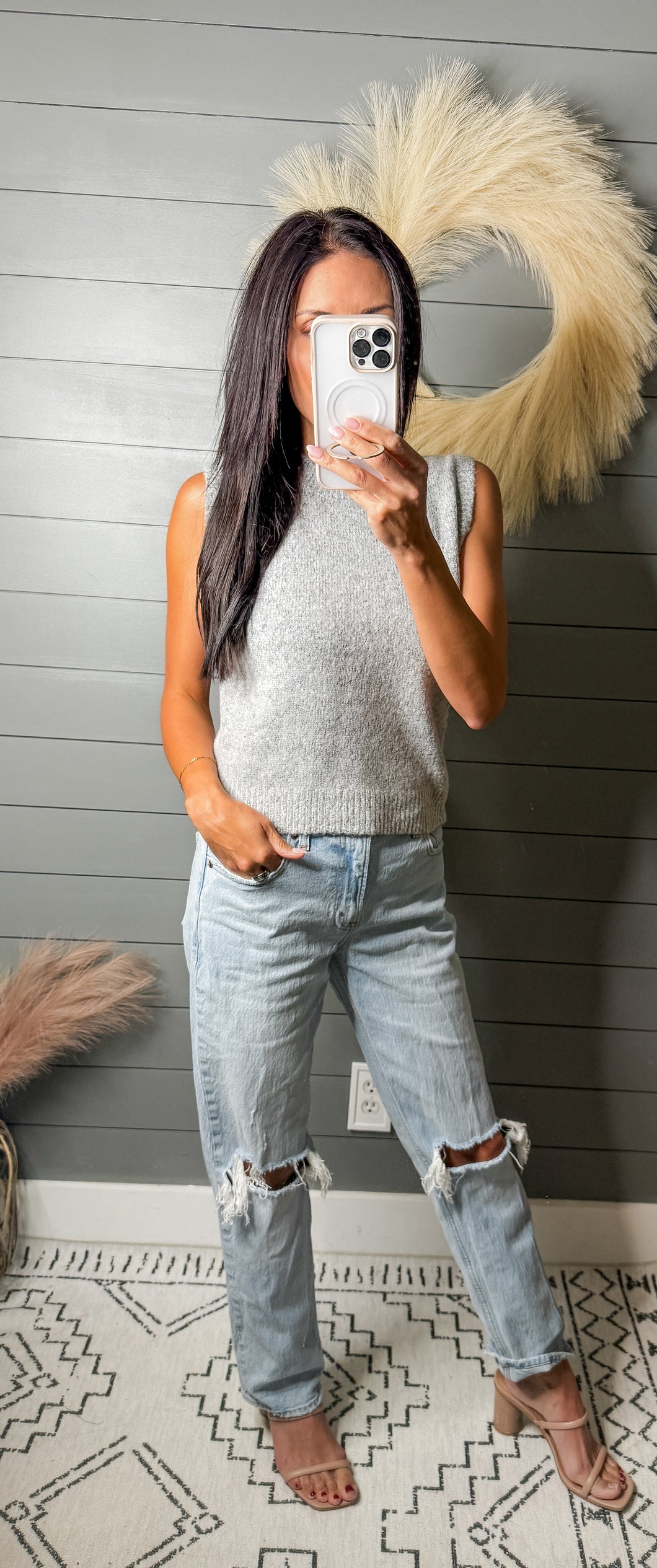 Sleeveless Soft Sweater