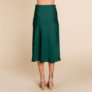 Sidney Satin Midi Skirt