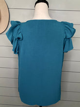 Load image into Gallery viewer, Back To Business Ruffle Sleeve Top
