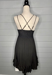 Viral Black Lace Bralette Dress