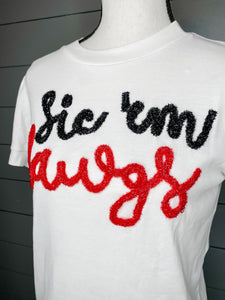 Stewart Simmons Sic'em Dawgs Embroidered Top