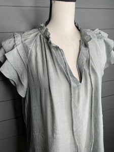 Cool And Collected Ruffle Top