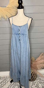 A Little Bit Country Denim Midi Dress