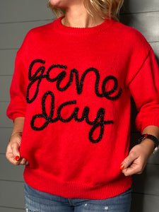 Georgia Game Day Embroidered Sweater