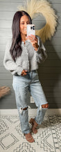 Load image into Gallery viewer, Textured Sweater Button Front Cardigan
