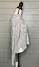 Load image into Gallery viewer, Cable Knit Grey Sweater
