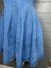 Load image into Gallery viewer, Country Dreams Denim Corset Dress
