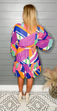 Load image into Gallery viewer, Sunset Dreams Geometric Dress
