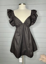 Load image into Gallery viewer, Madison Black Ruffle Dress

