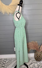 Load image into Gallery viewer, All For The Green Pin Striped Midi Dress
