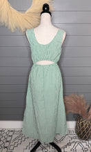 Load image into Gallery viewer, All For The Green Pin Striped Midi Dress

