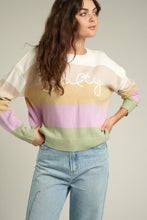Load image into Gallery viewer, Salty Striped Embroidered Sweater
