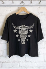 Load image into Gallery viewer, Last Night Black Wallen Long Cropped Tee
