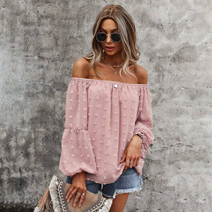 Rosé All Day Off The Shoulder Top