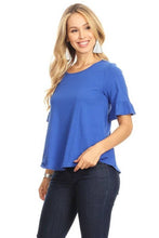 Load image into Gallery viewer, Day Dreaming Flutter Sleeve Top
