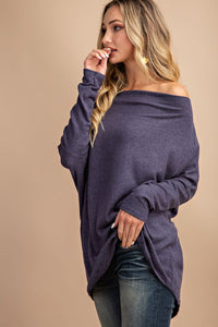 Feeling Blue Navy Dolman Sweater