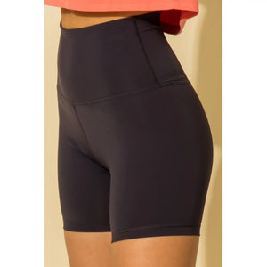 Let's Get Going High Waisted 6 Inch Bike Shorts