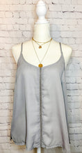 Load image into Gallery viewer, Lights Out Gray Cami Tank
